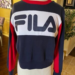 Fila Navy and Red Sweatshirt
